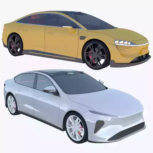 Nio ET7 and Luxeed S7 3D Model Collection