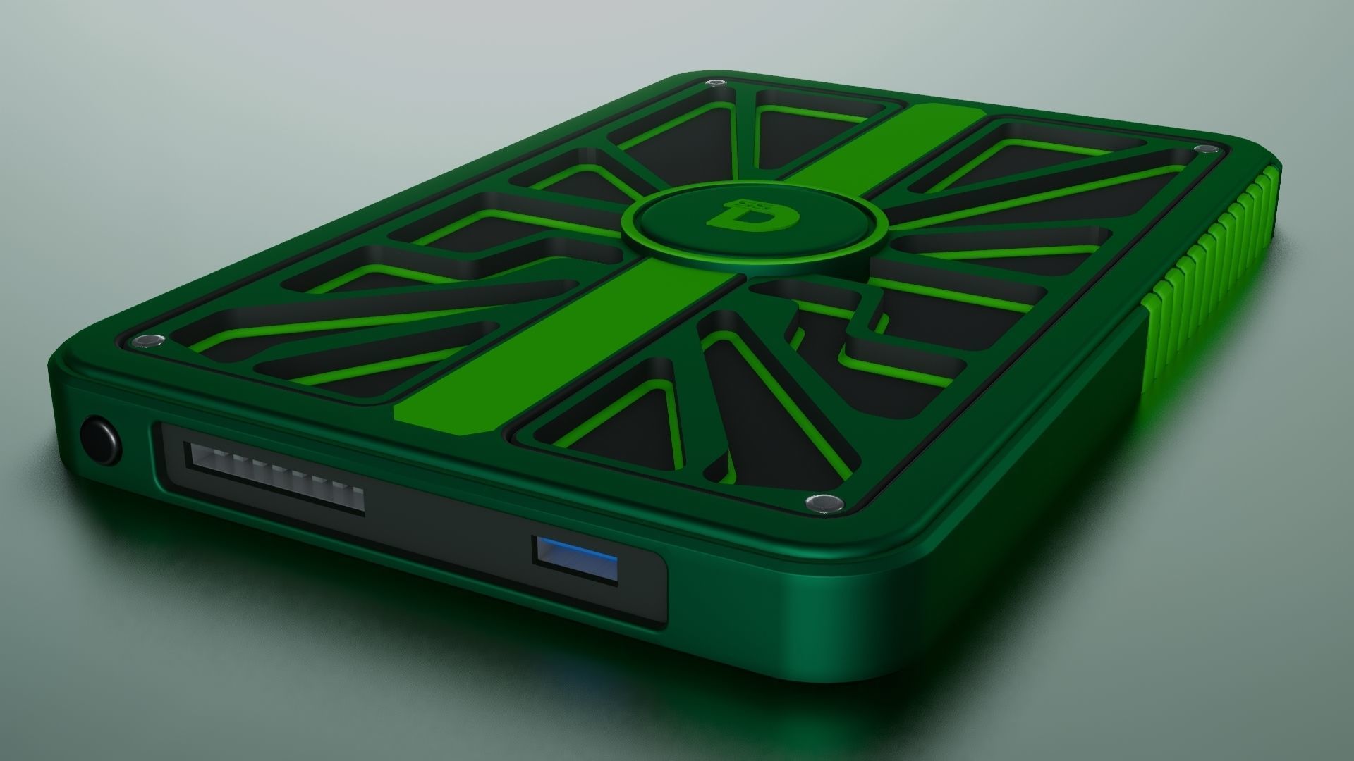 Portable SSD 3D model_4