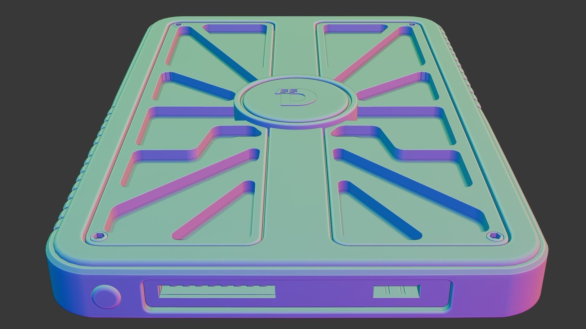 Portable SSD 3D model_16