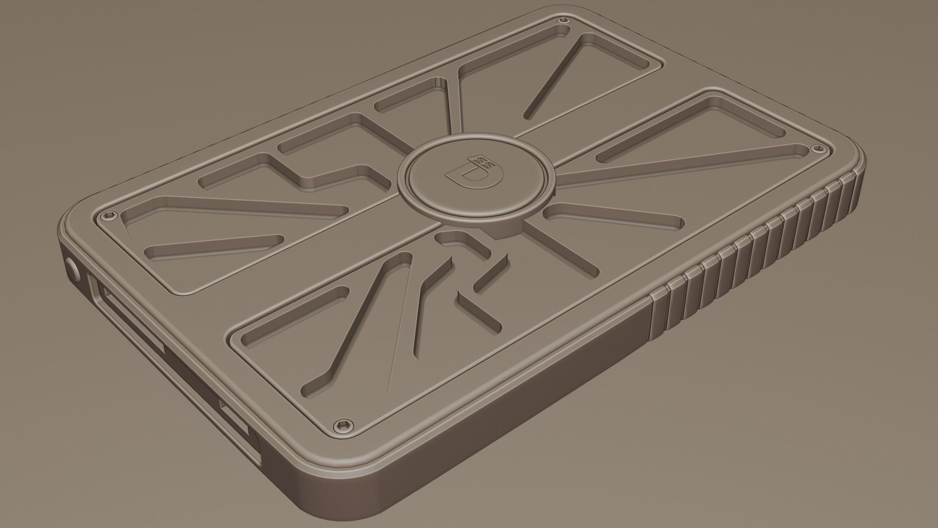 Portable SSD 3D model_11