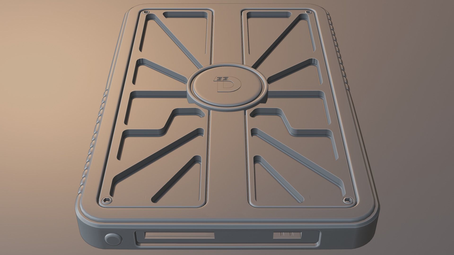 Portable SSD 3D model_12