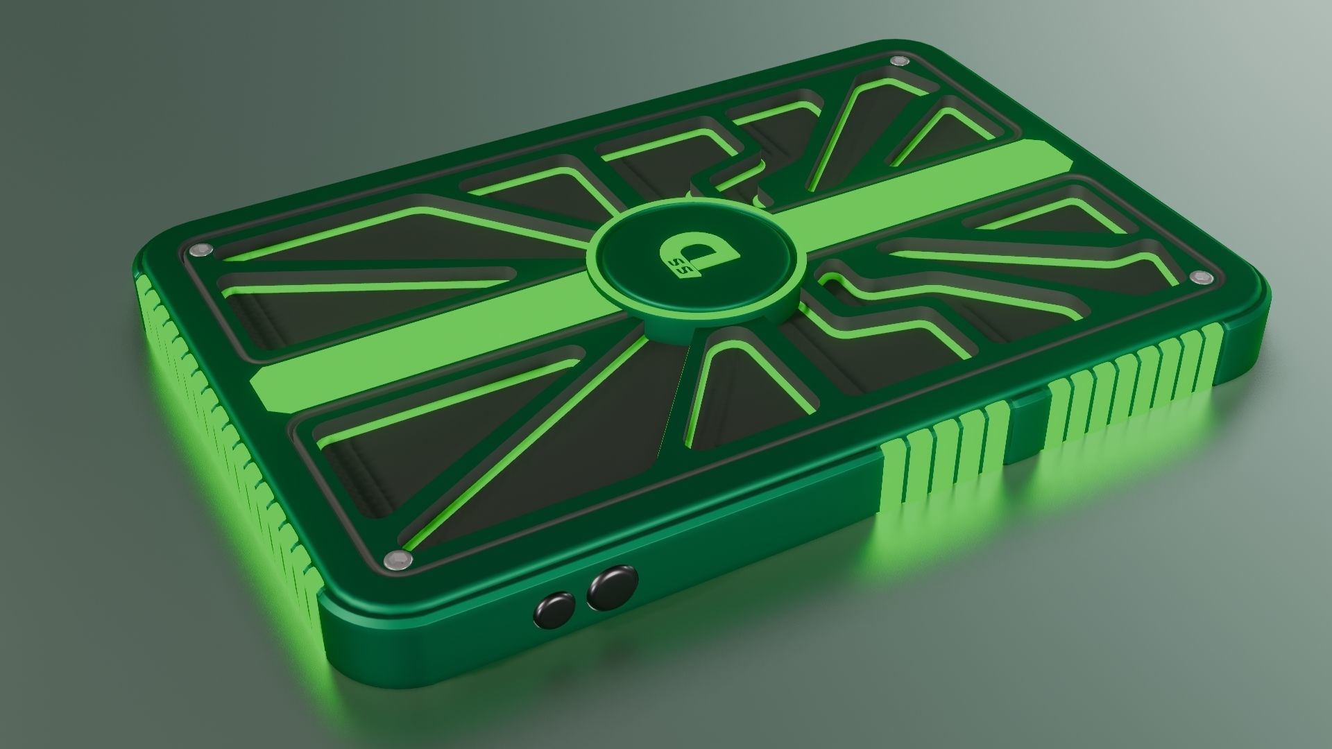 Portable SSD 3D model_3