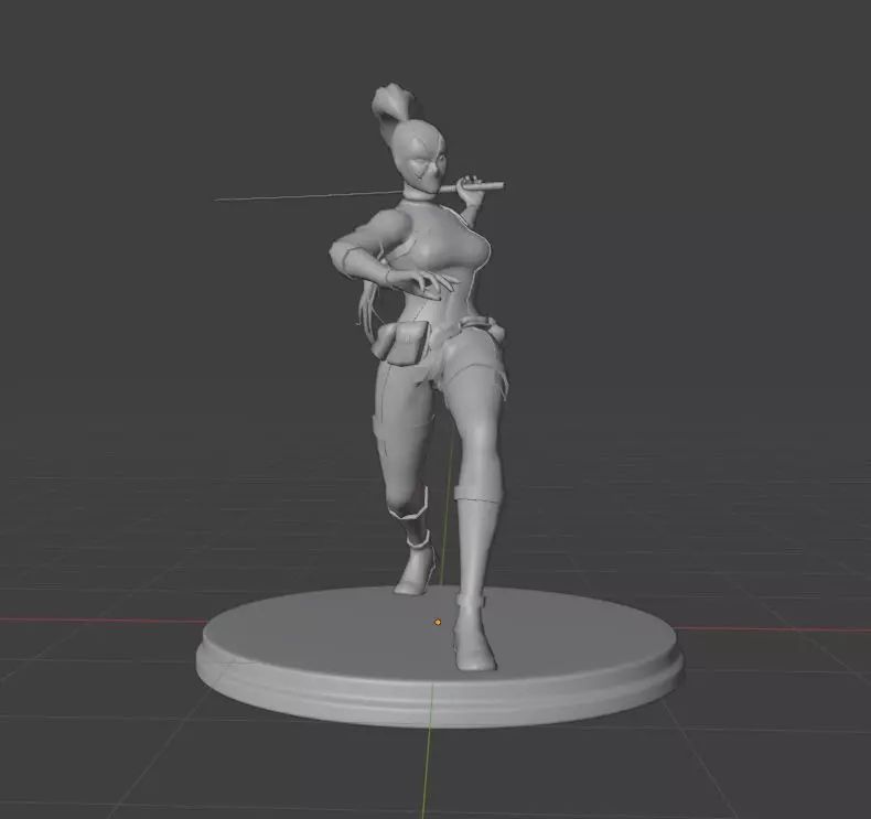 Lady Dead Pool 3D print model_0