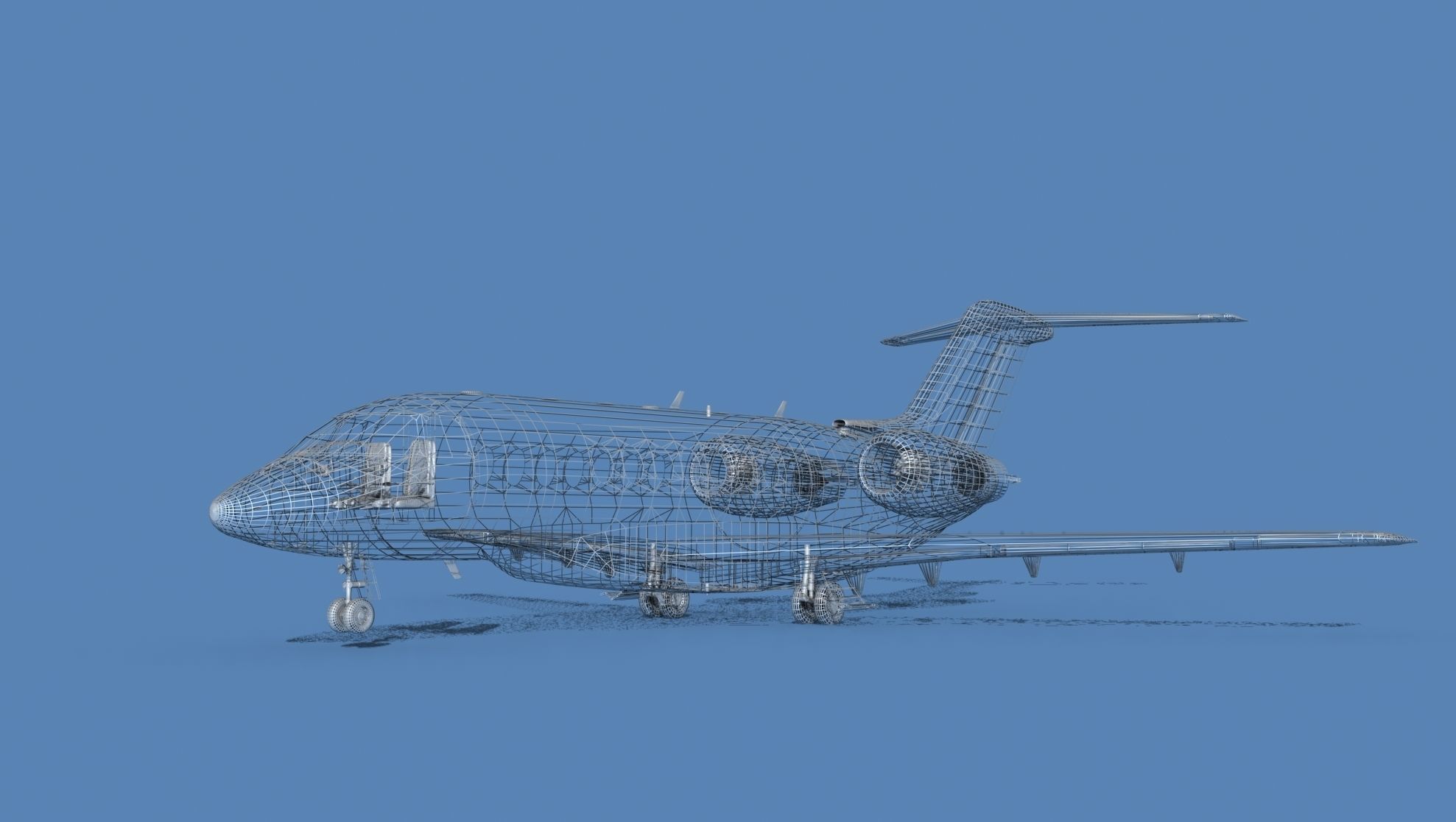 Hawker Siddley 4000 V00 3D model_11