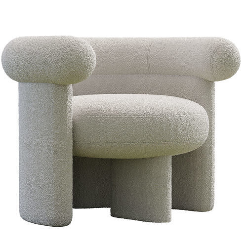 Armchair Jeanette By Meridiani 3D model 7
