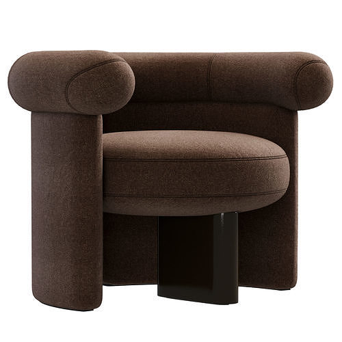 Armchair Jeanette By Meridiani 3D model 2