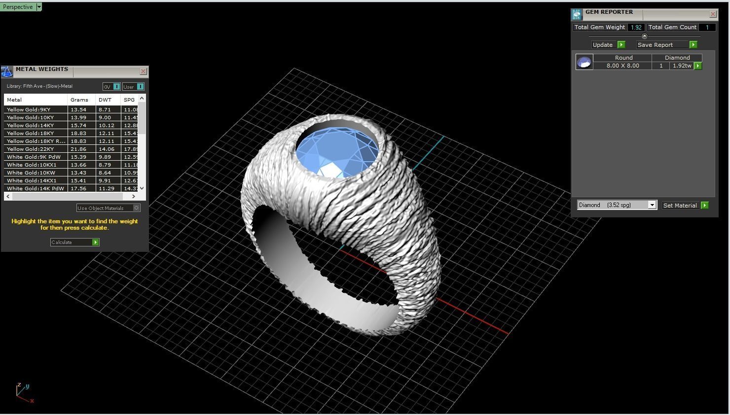 textured signet ring model 907 3D print model_3