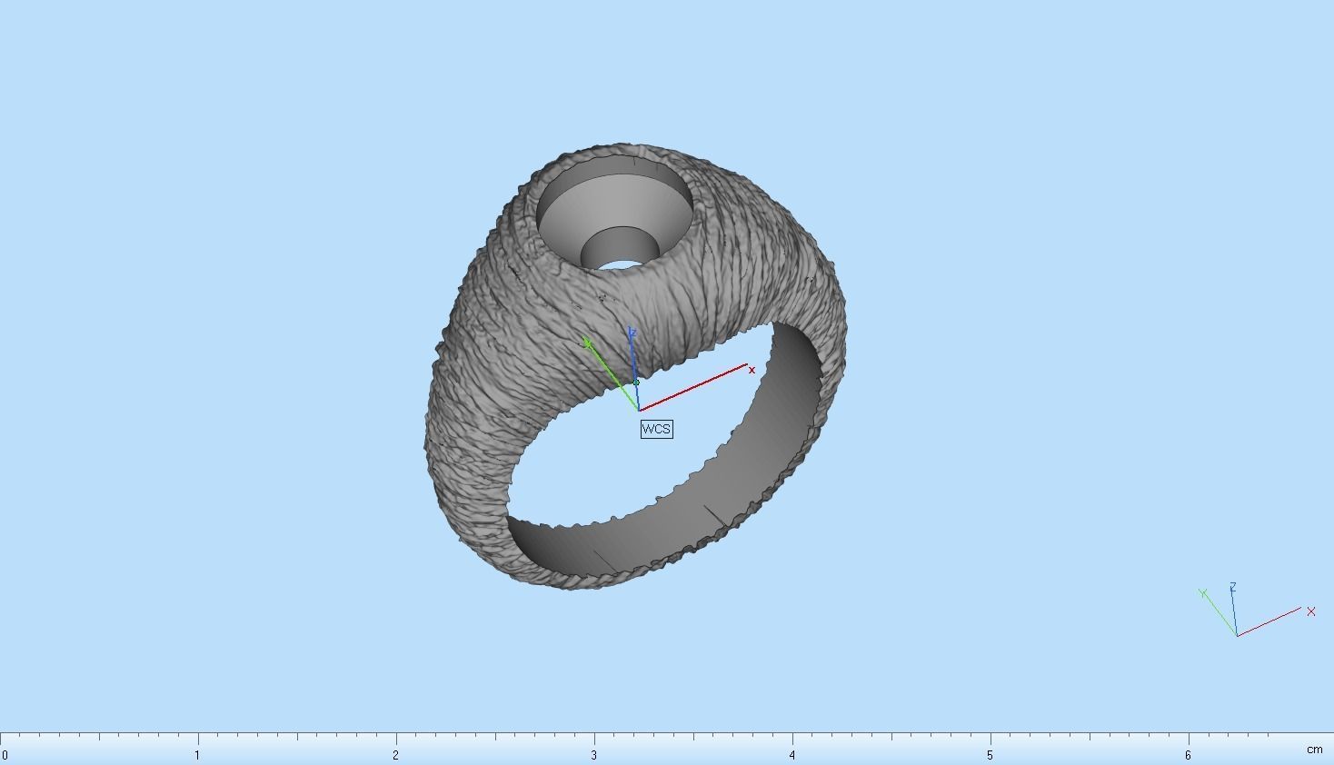 textured signet ring model 907 3D print model_13