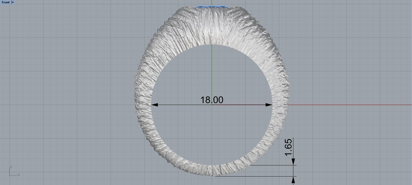 textured signet ring model 907 3D print model_9