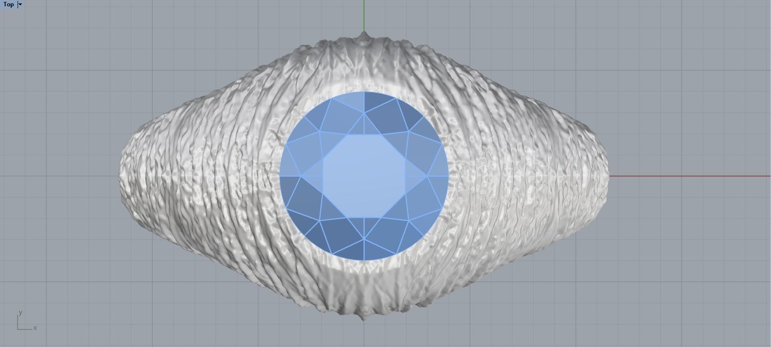 textured signet ring model 907 3D print model_8