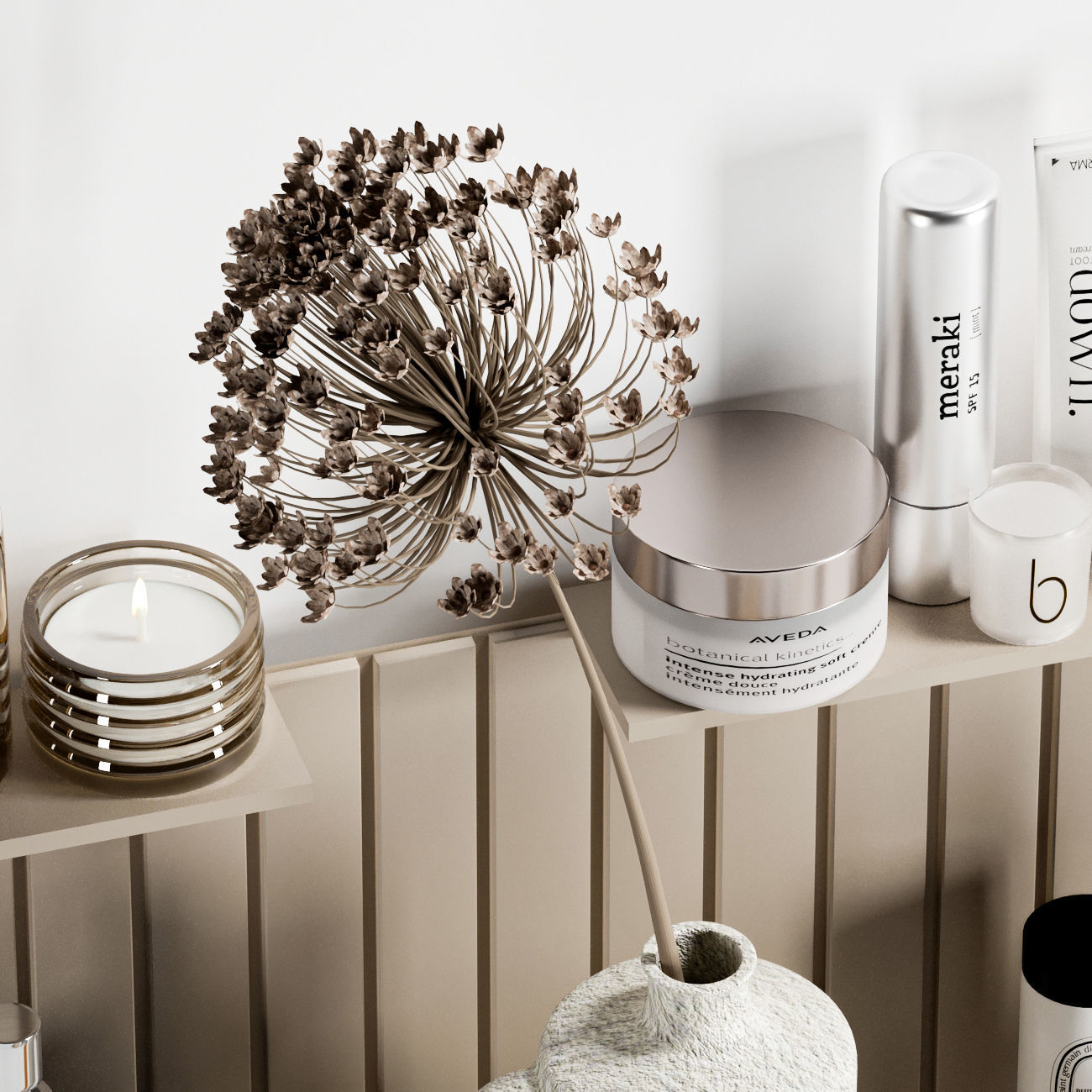 Decor set for bathroom 3D model_3