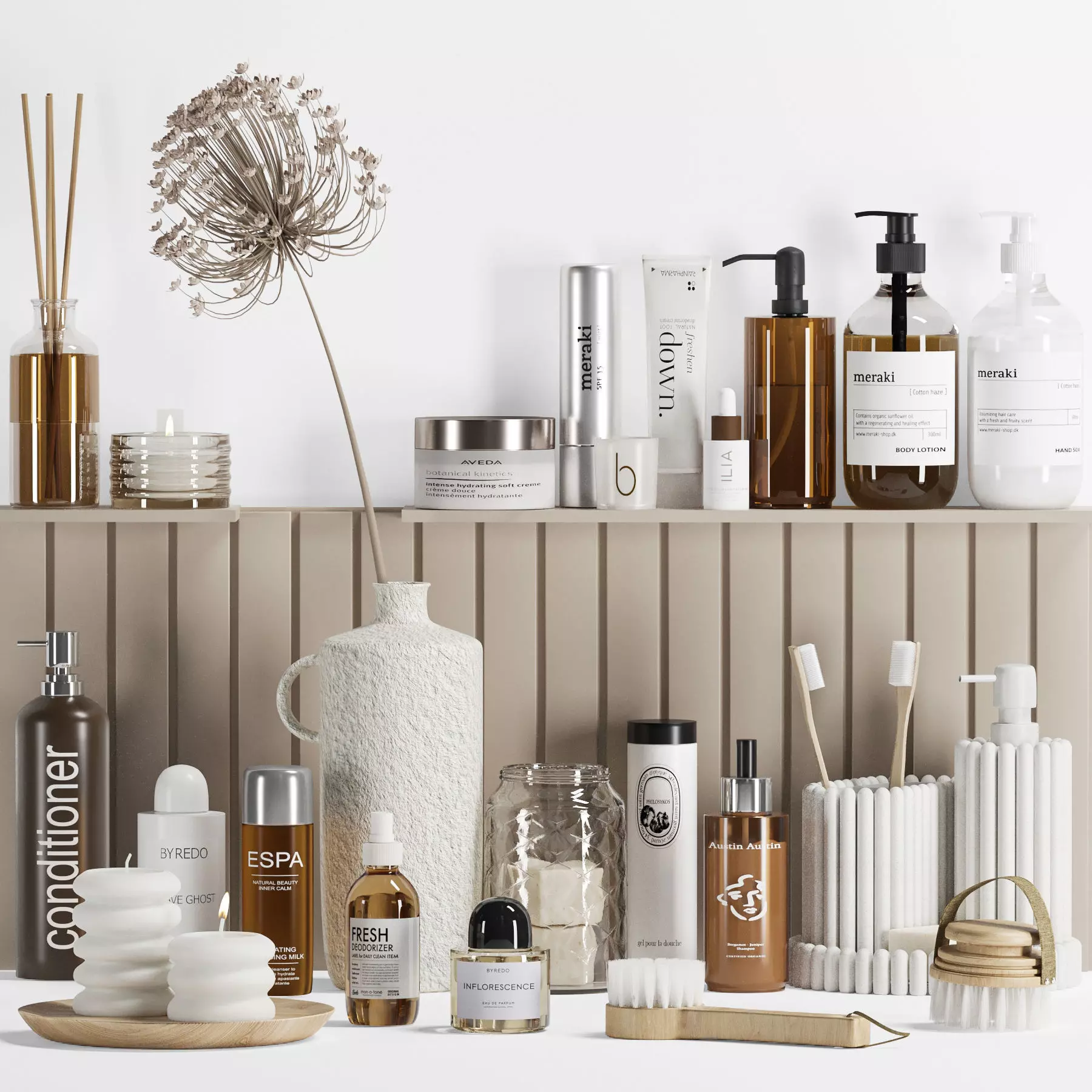 Decor set for bathroom 3D model_0