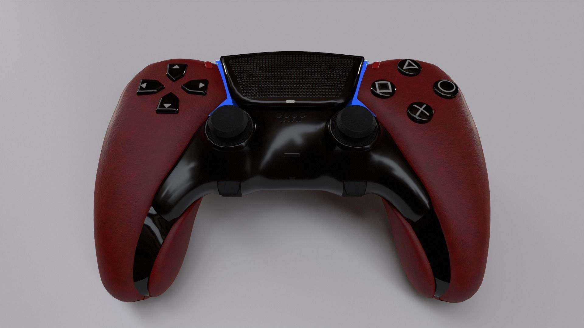 Red Joystick Model - High Quality and Detailed 3D Model Low-poly 3D model_2