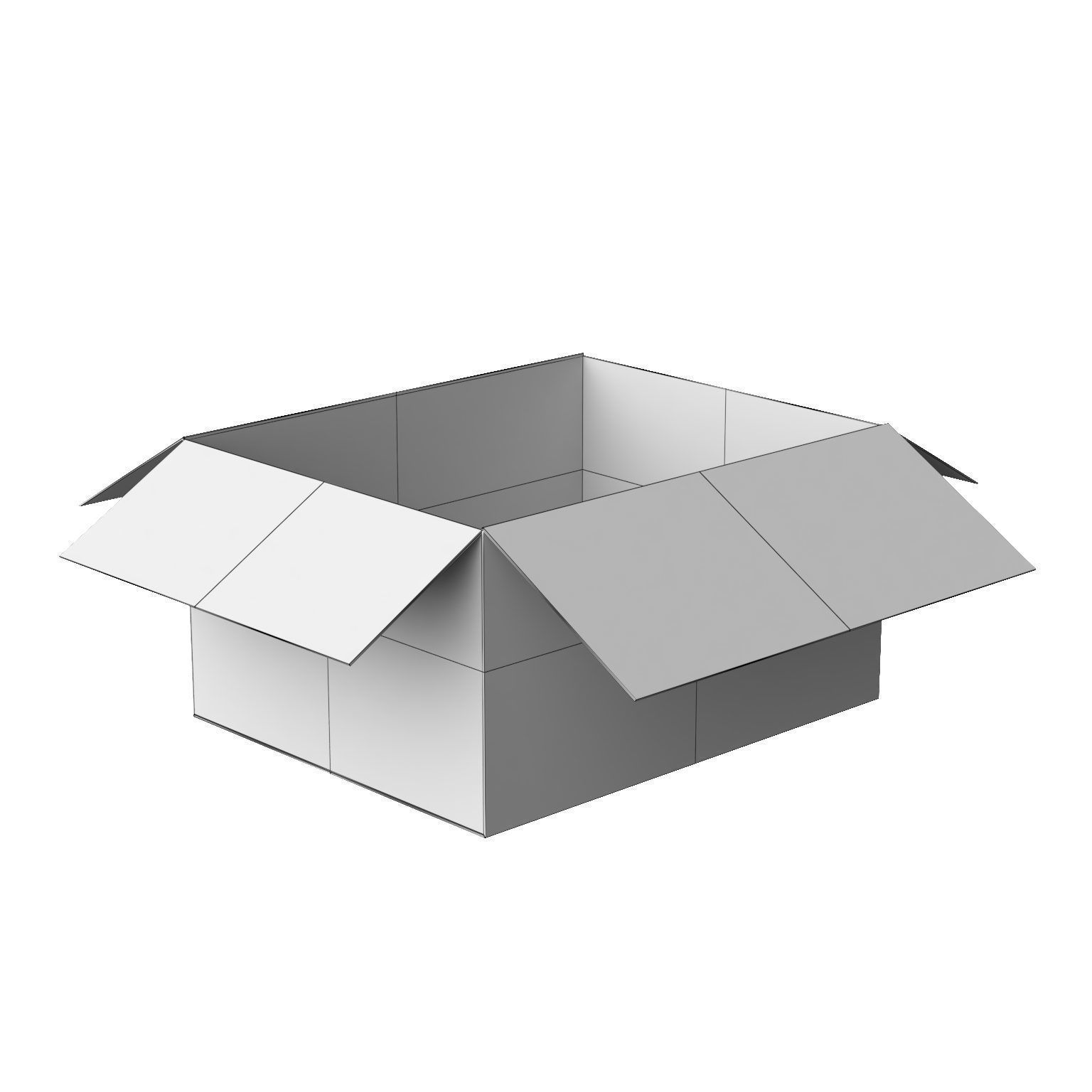 Amazon box 2J PBR 02 Low-poly 3D model_22