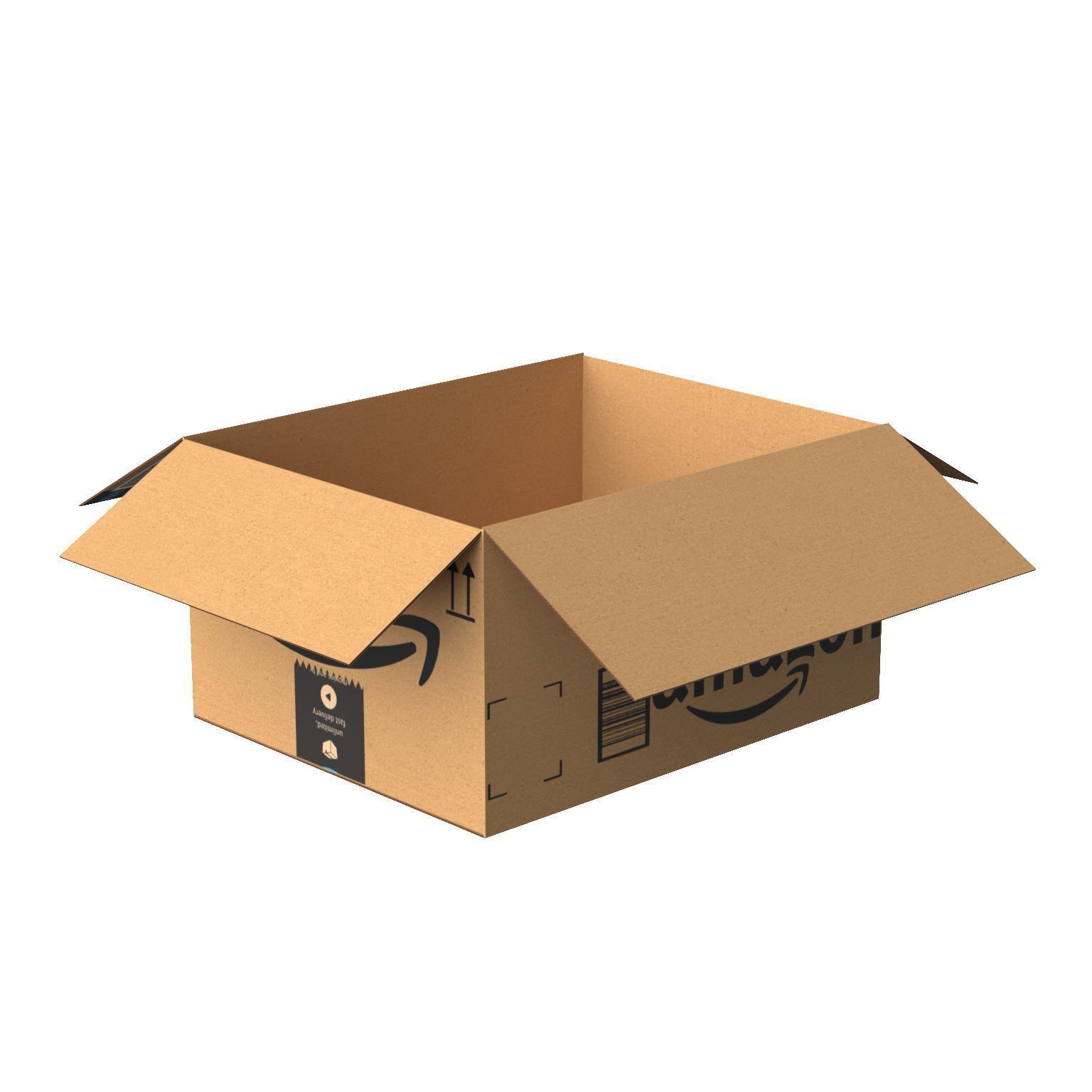 Amazon box 2J PBR 02 Low-poly 3D model_11