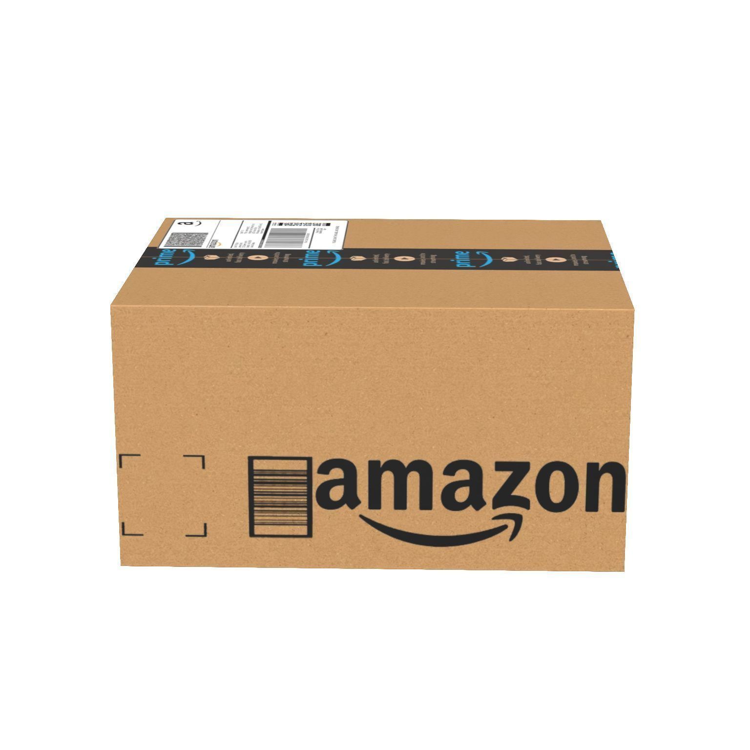 Amazon box 2J PBR 02 Low-poly 3D model_10