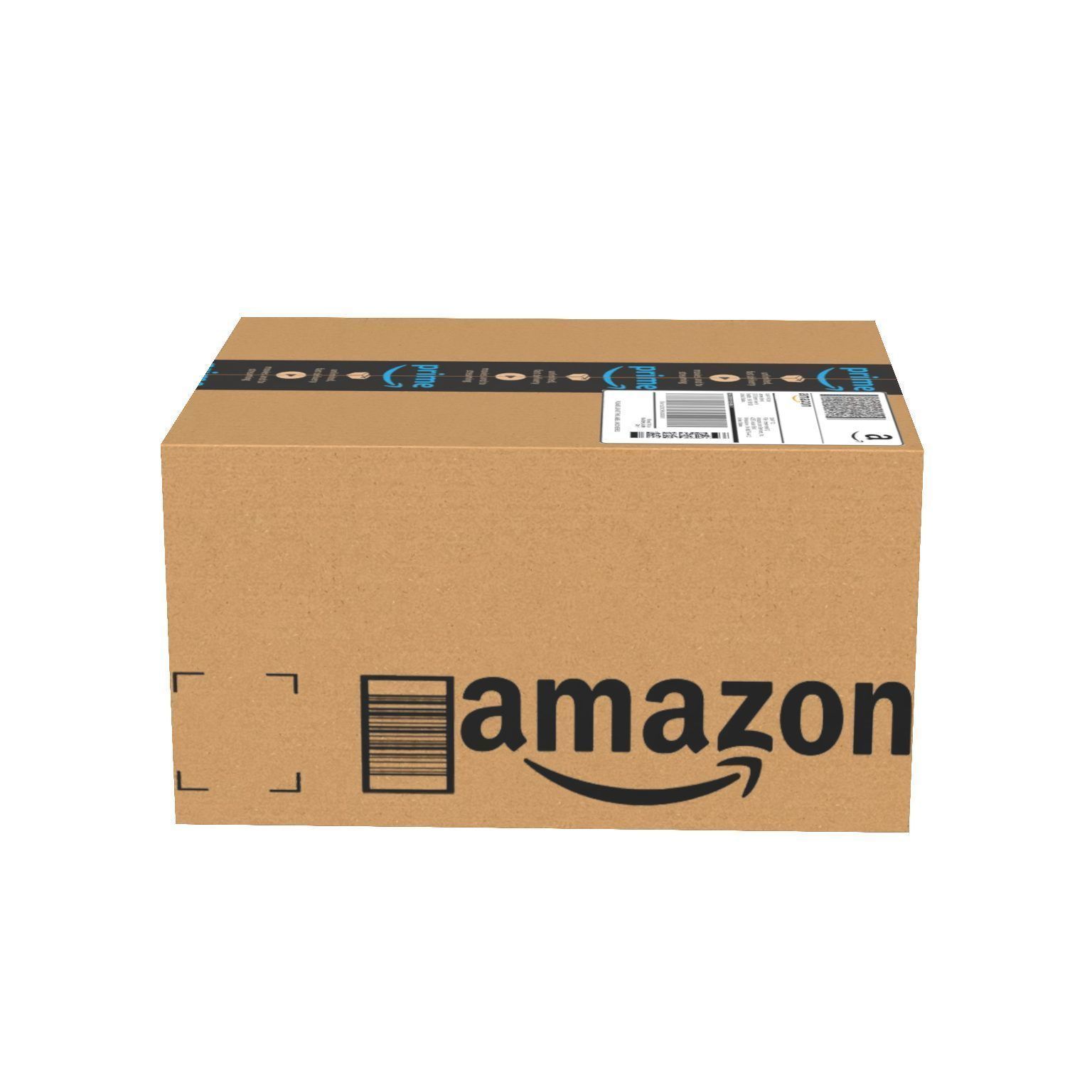 Amazon box 2J PBR 02 Low-poly 3D model_4