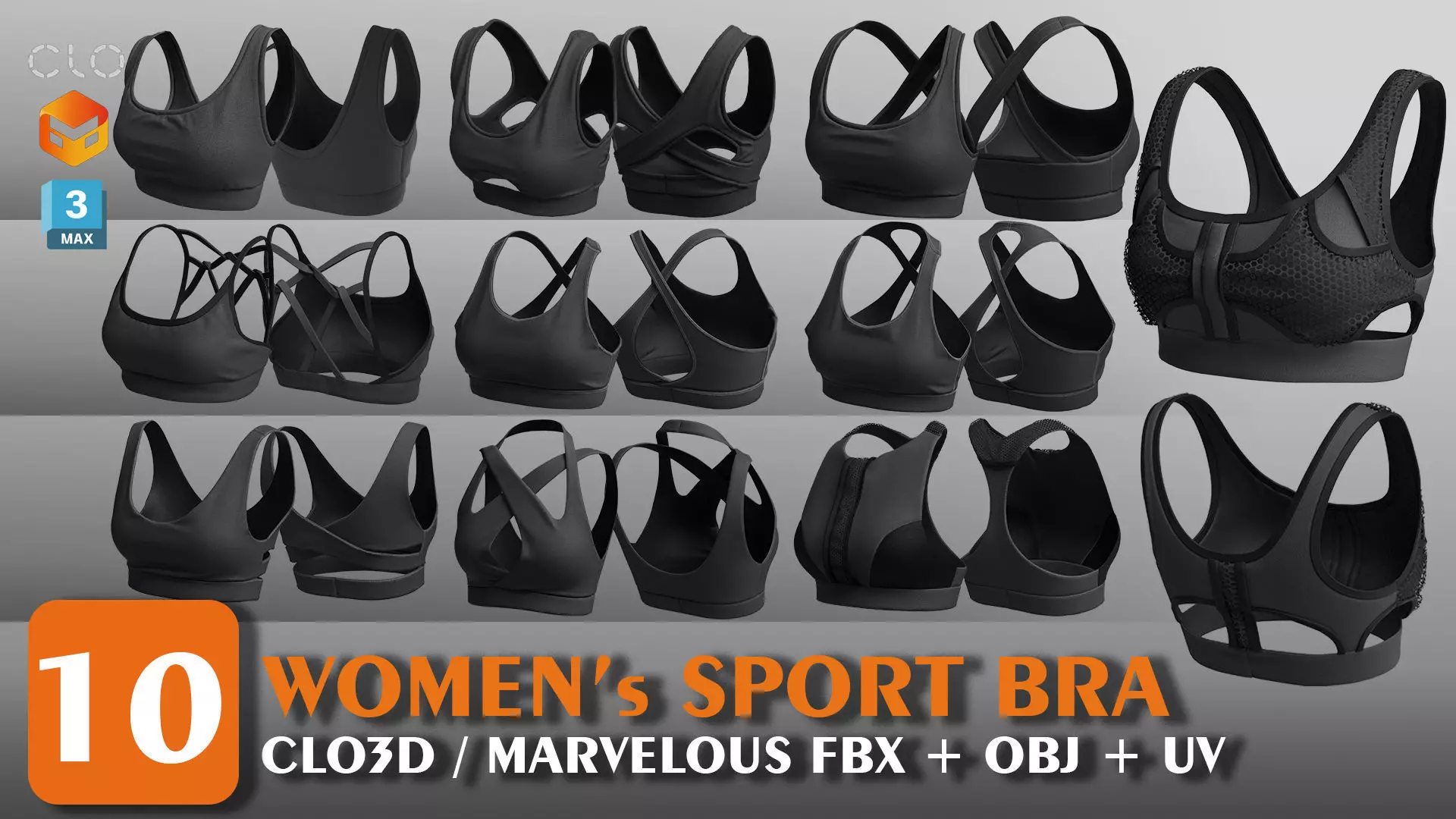 10 SPORT BRA 3dmodel 3D model_0