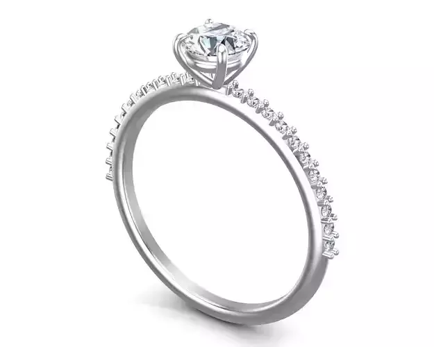 Round Solitaire Engagement Ring