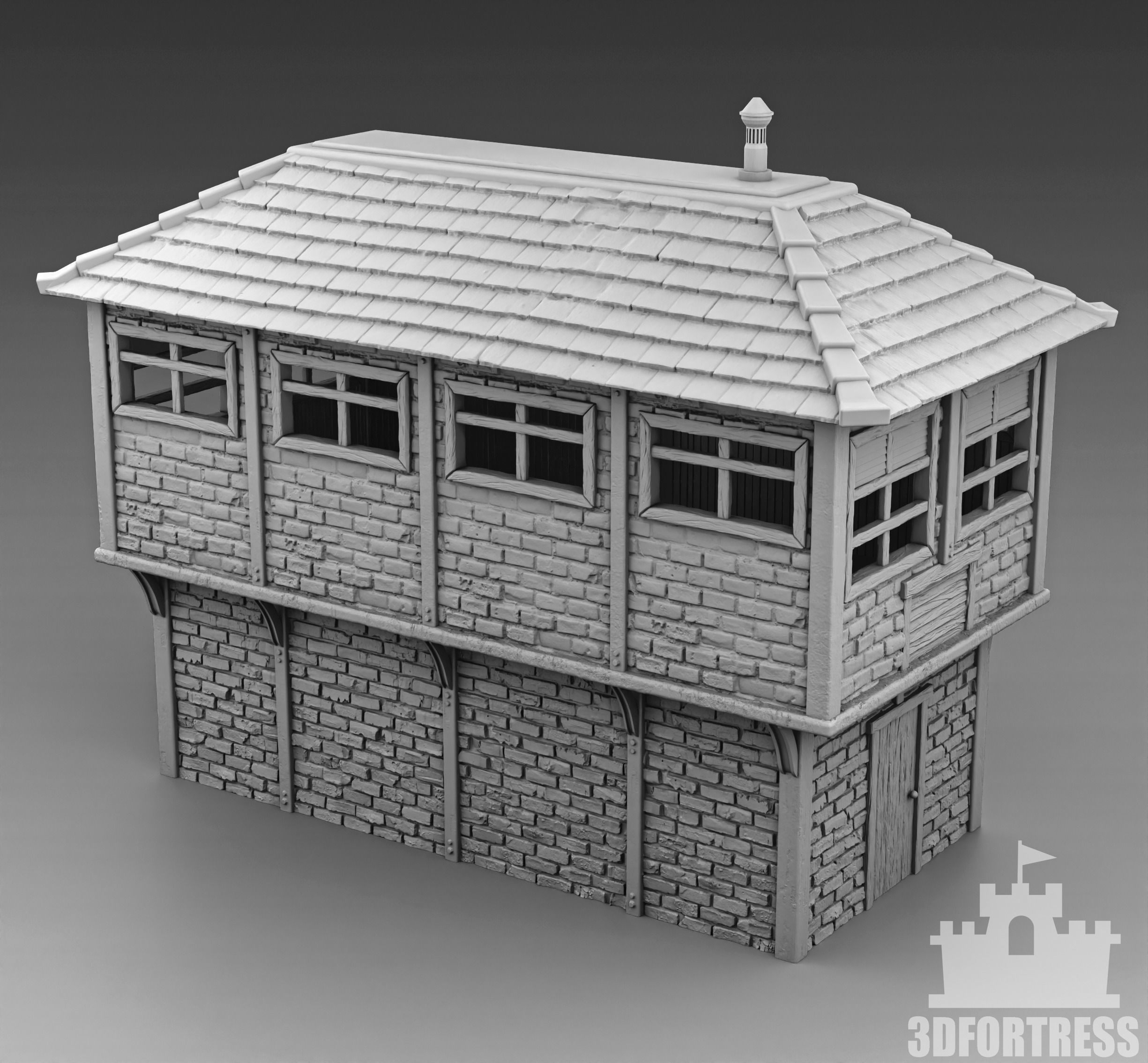 Railway House 3D print model_1