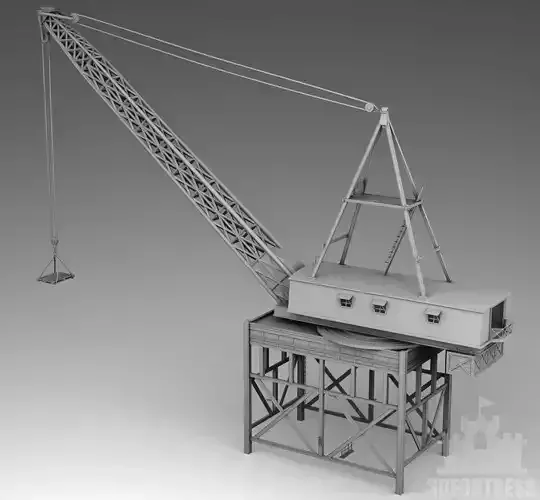 Old crane 3D print model