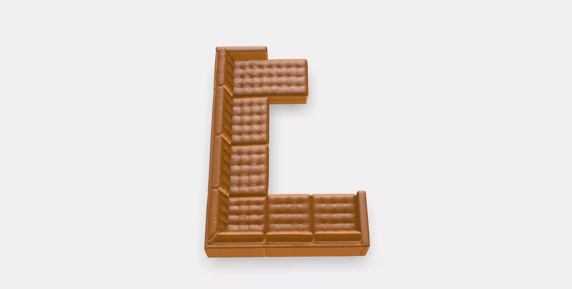 LANDSKRONA Corner sofa 6-seat Low-poly 3D model