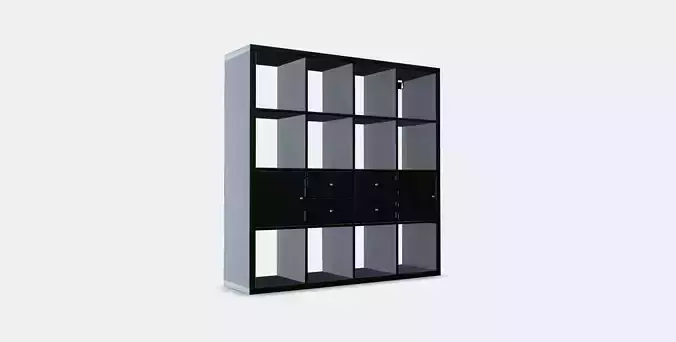 KALLAX Shelving unit with 4 inserts 5