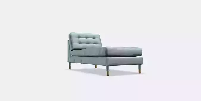 LANDSKRONA Chaise longue add-on unit Low-poly 3D model