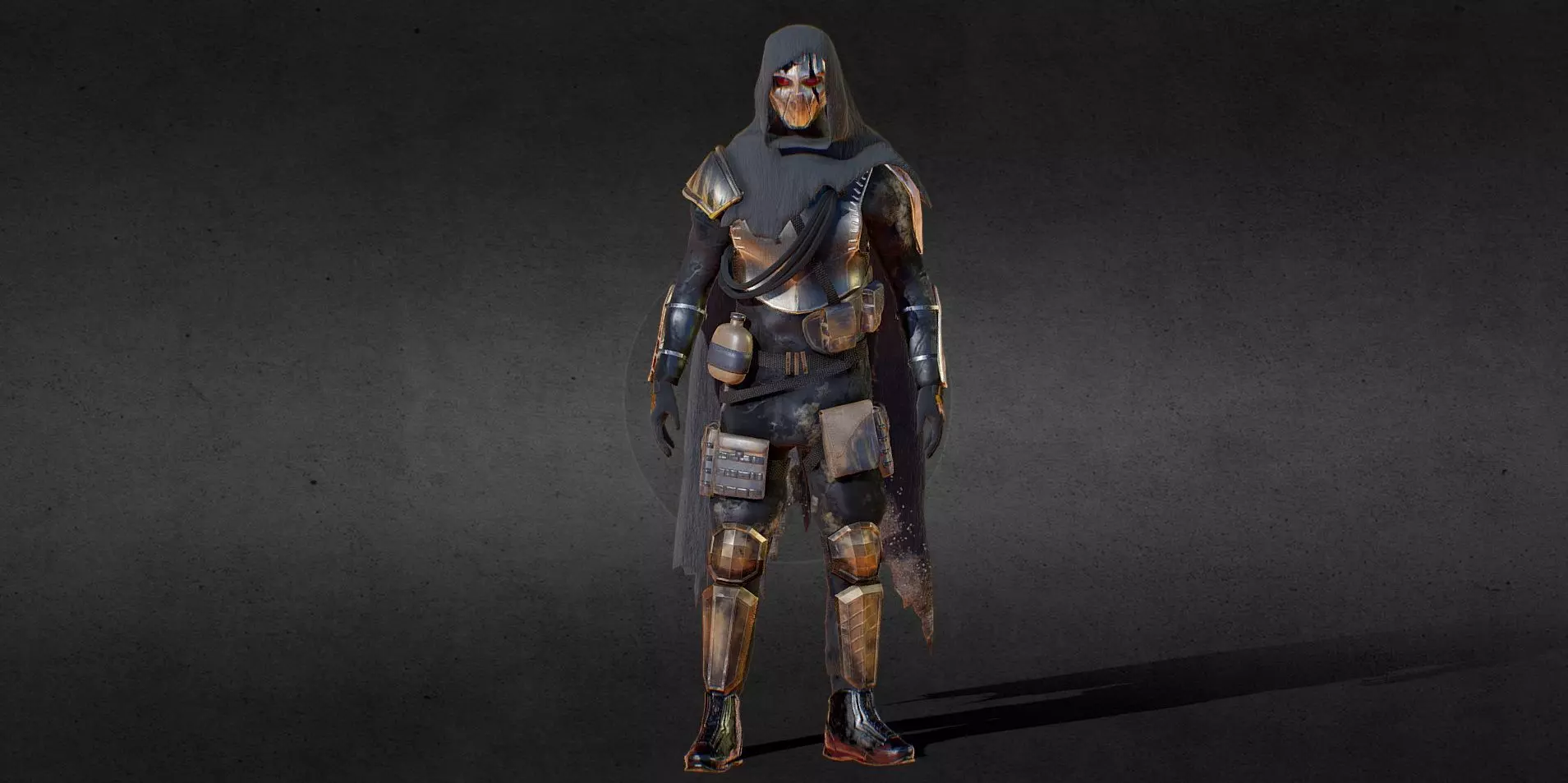 Ghost Animated Low-poly 3D model_0