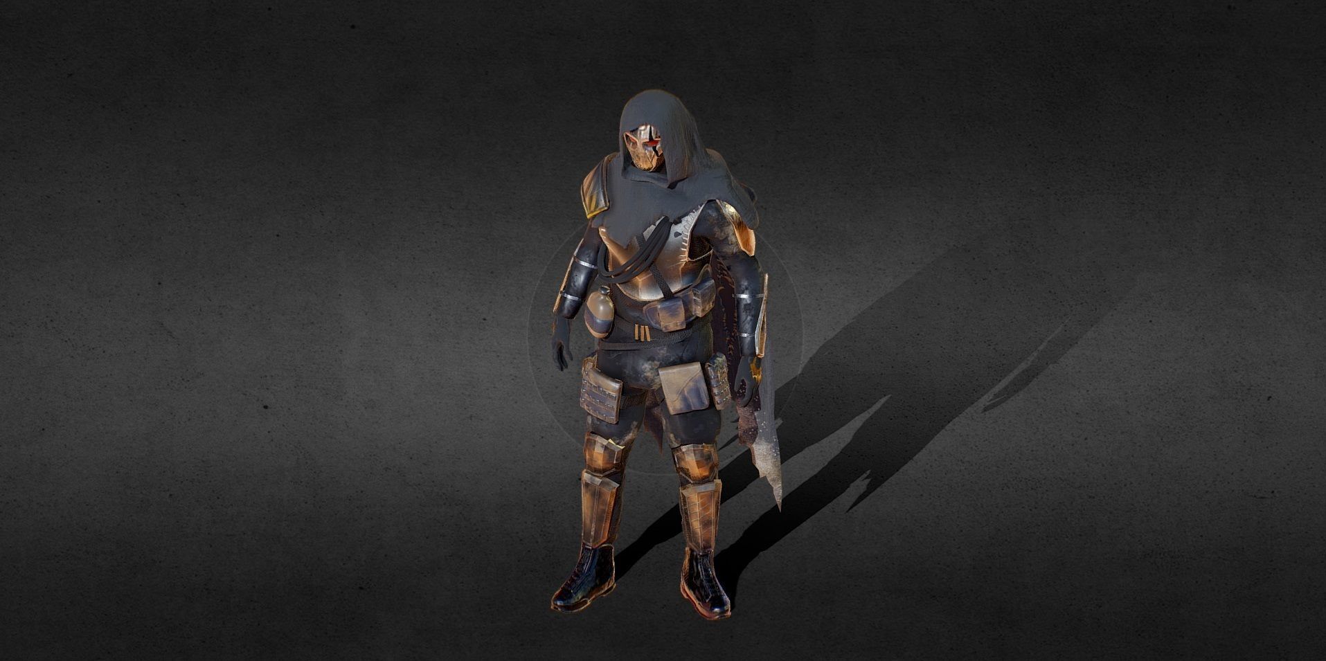 Ghost Animated Low-poly 3D model_3