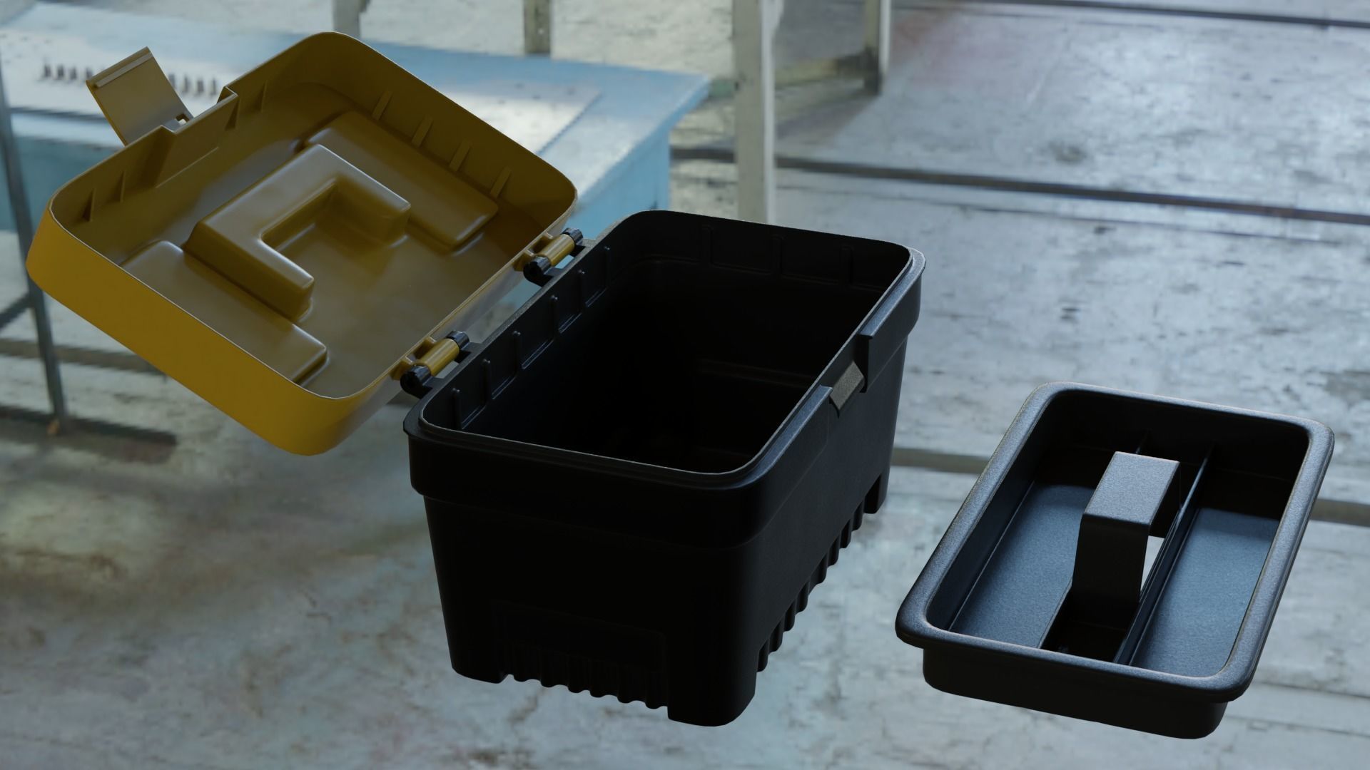 3D Model Toolbox Turntable 3D model_2