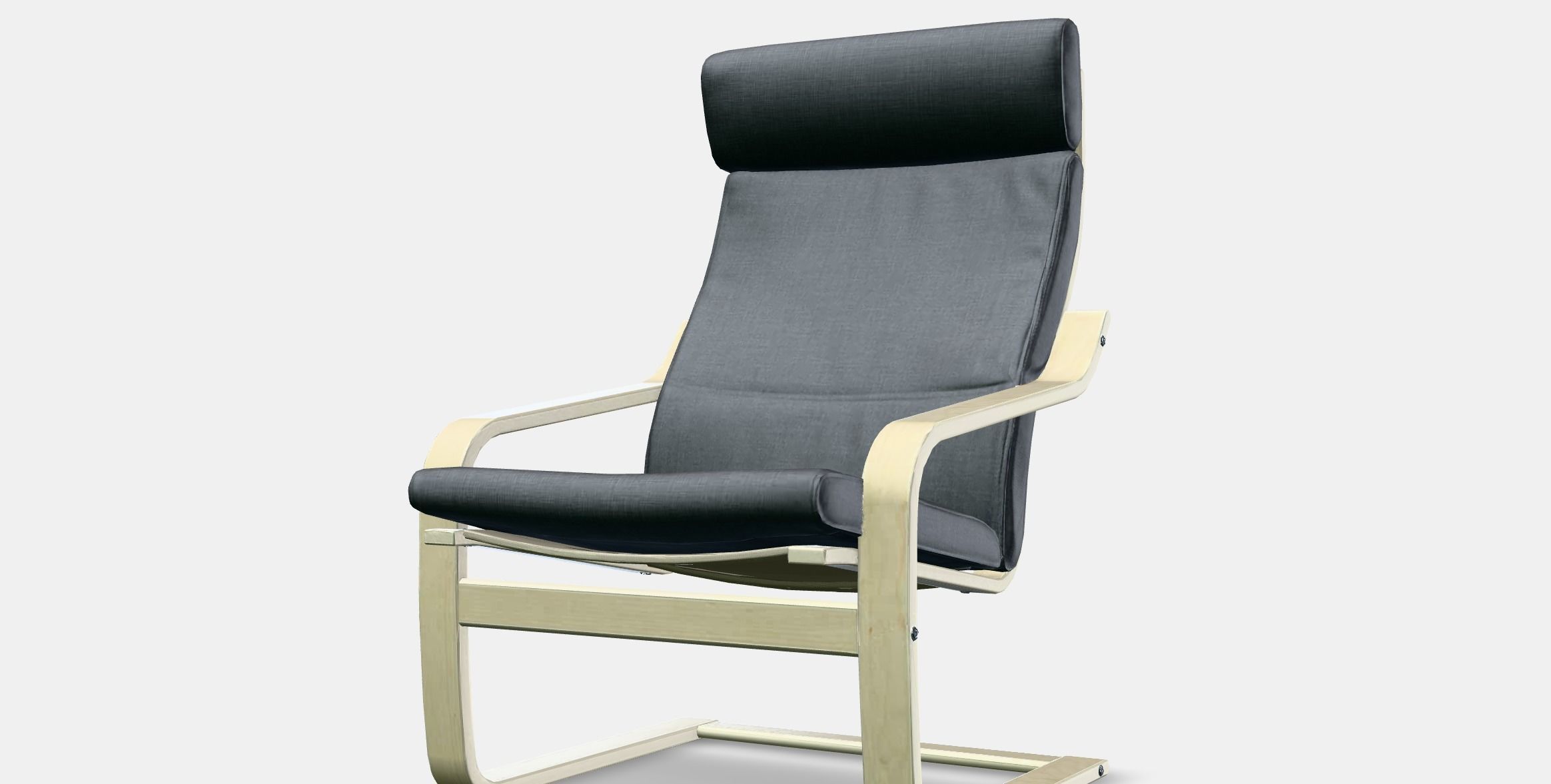 POANG Armchair 12 Low-poly 3D model_12