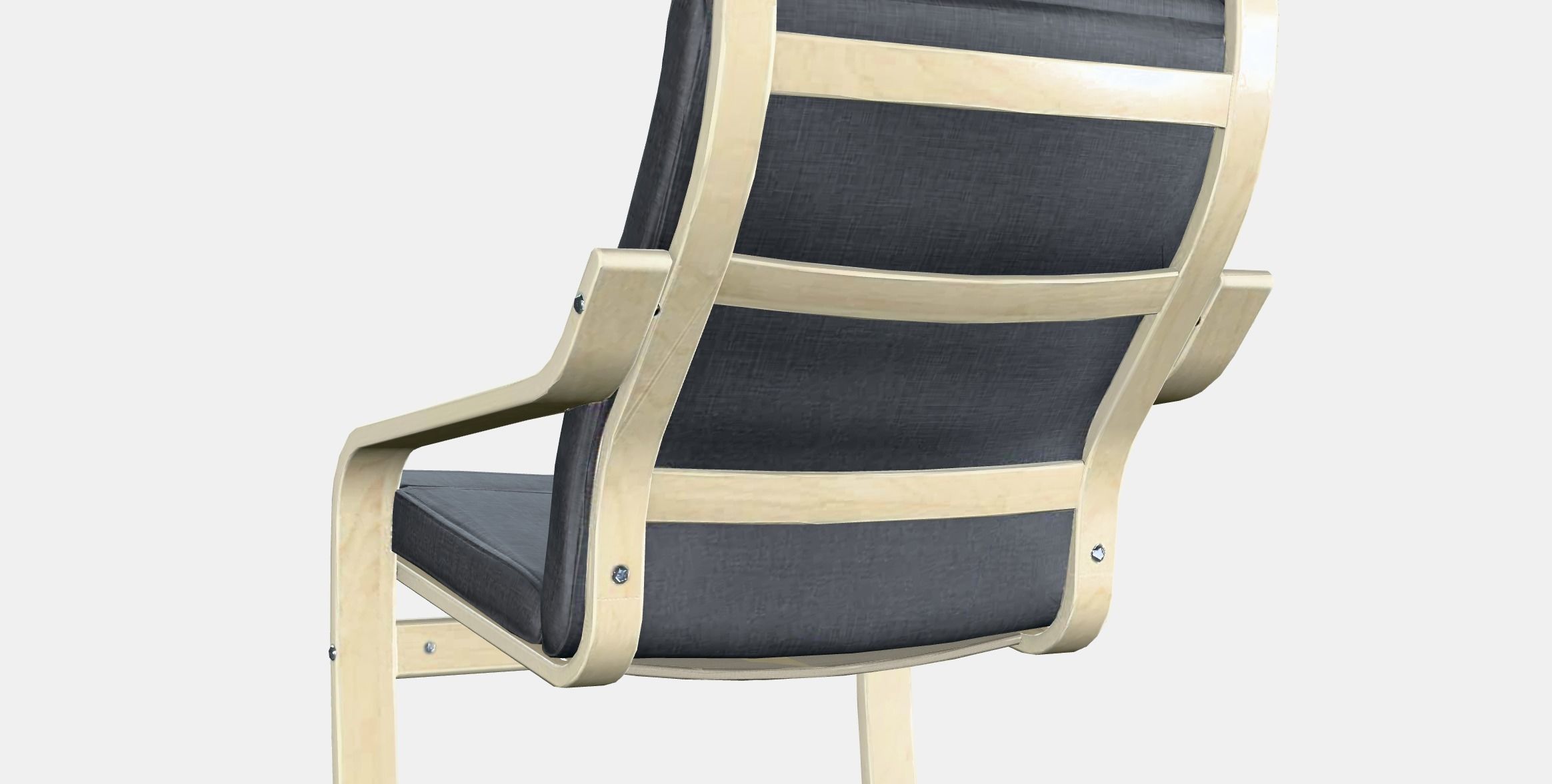 POANG Armchair 12 Low-poly 3D model_2