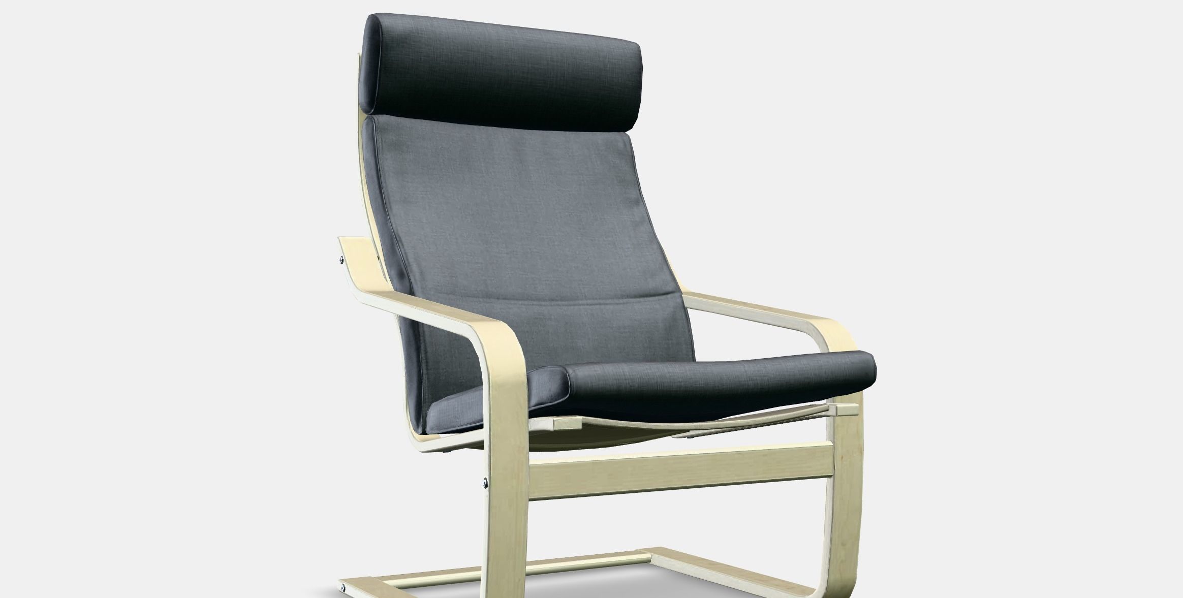 POANG Armchair 12 Low-poly 3D model_5