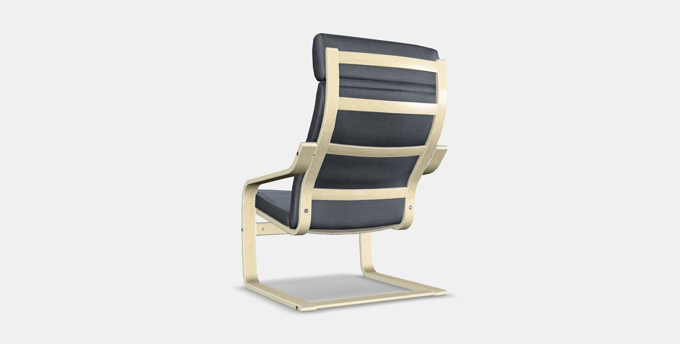 POANG Armchair 12 Low-poly 3D model_16