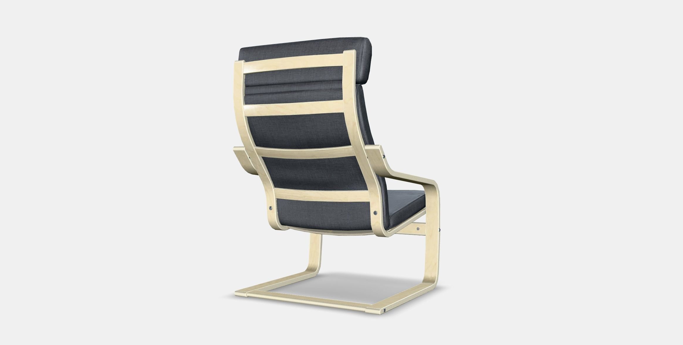 POANG Armchair 12 Low-poly 3D model_8