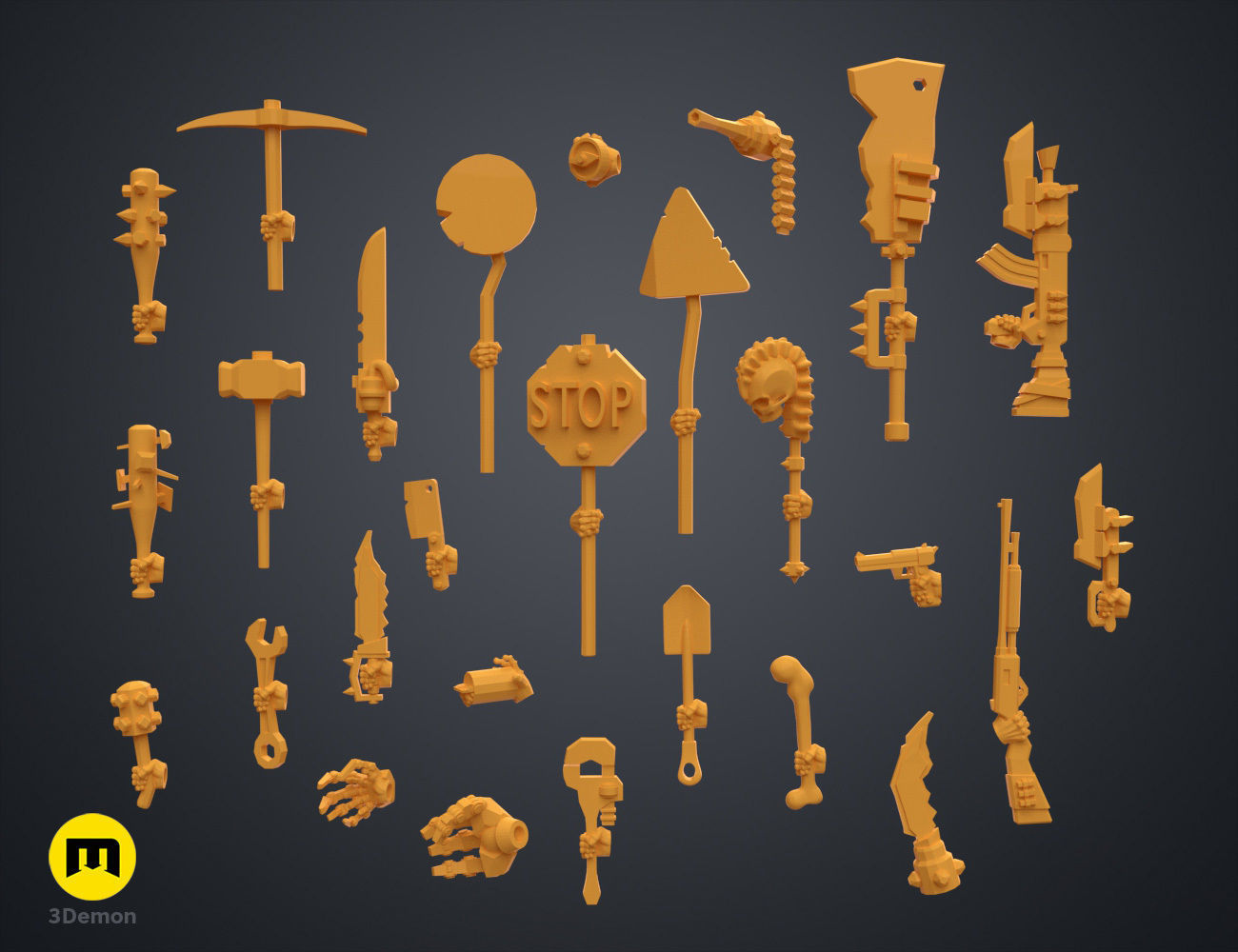 Magnetic DnD - Postapocalyptic Pack 3D print model_4