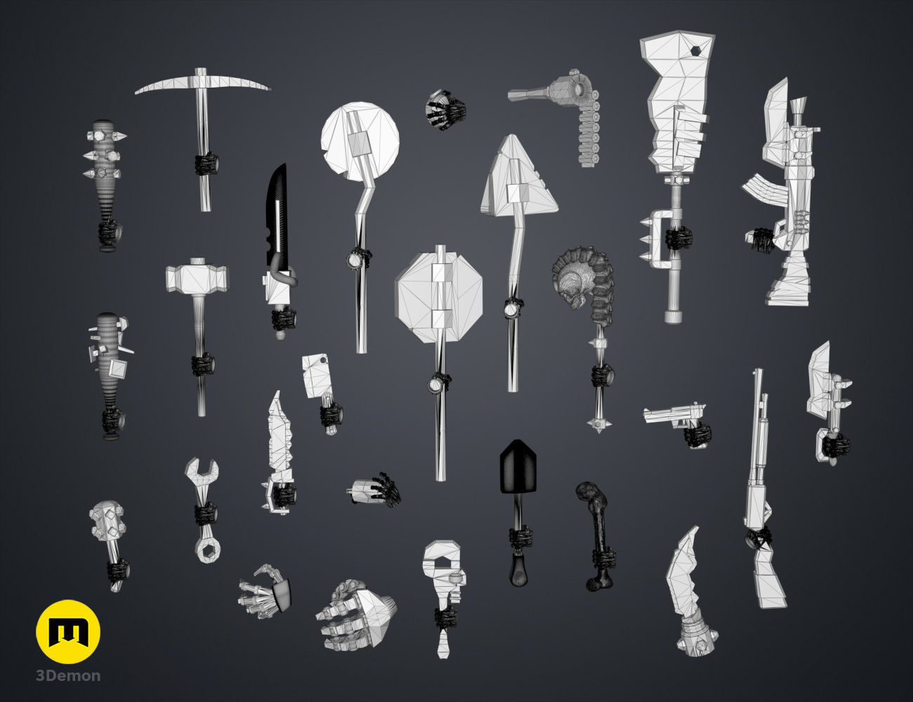 Magnetic DnD - Postapocalyptic Pack 3D print model_12