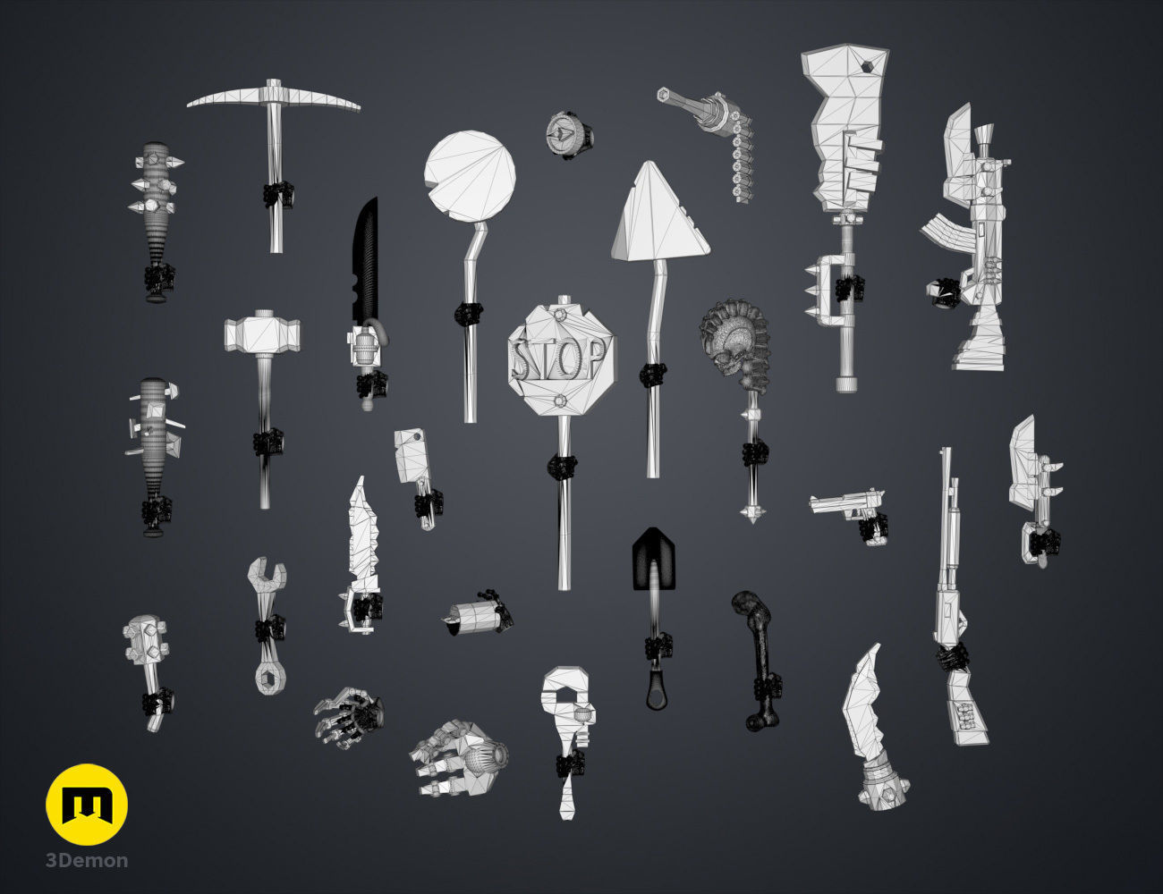 Magnetic DnD - Postapocalyptic Pack 3D print model_10