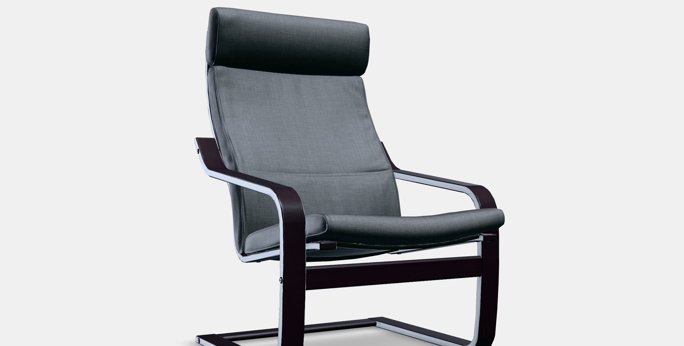 POANG Armchair 14 Low-poly 3D model_9