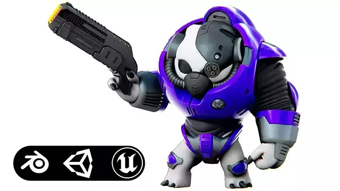 ALIEN TROOPER 7-V  Rigged for Unreal Engine - Unity - MIXAMO