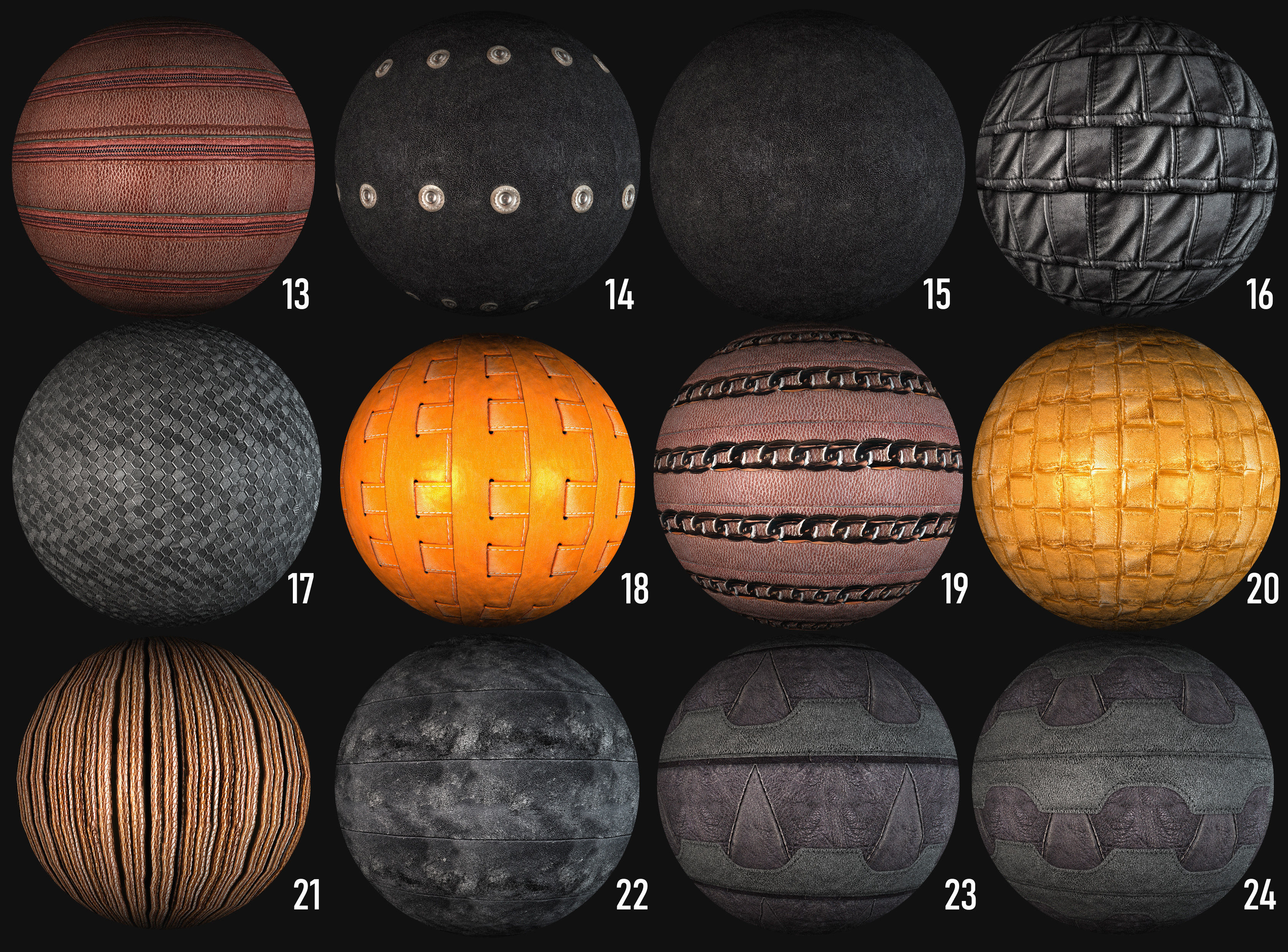 100 leather belt armor surface PBR photo seamless 4k textures Texture_2