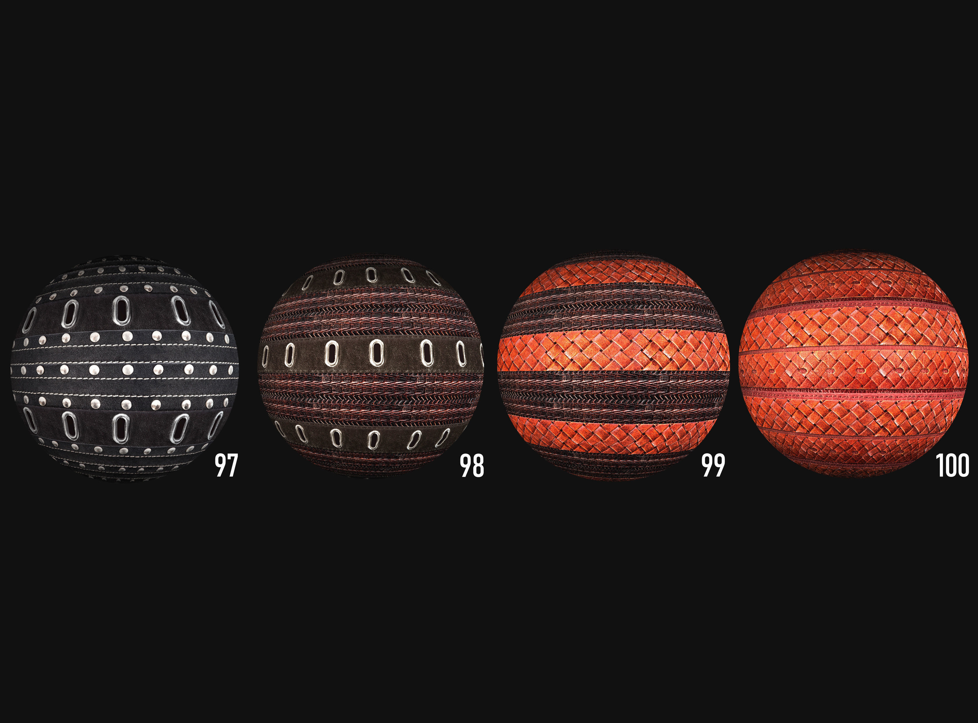 100 leather belt armor surface PBR photo seamless 4k textures Texture_9