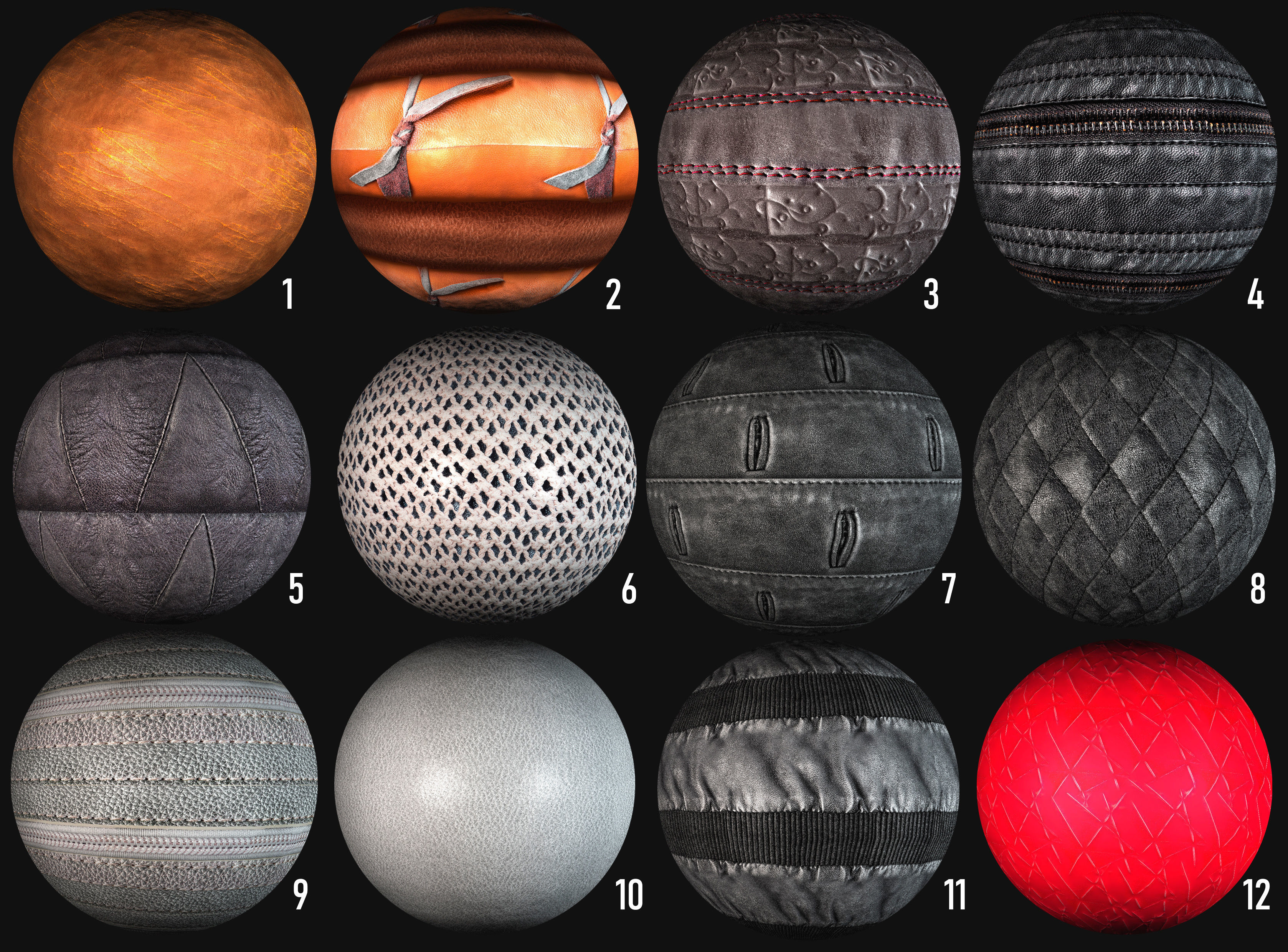 100 leather belt armor surface PBR photo seamless 4k textures Texture_1