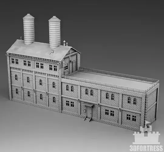 Brick factory 3D print model