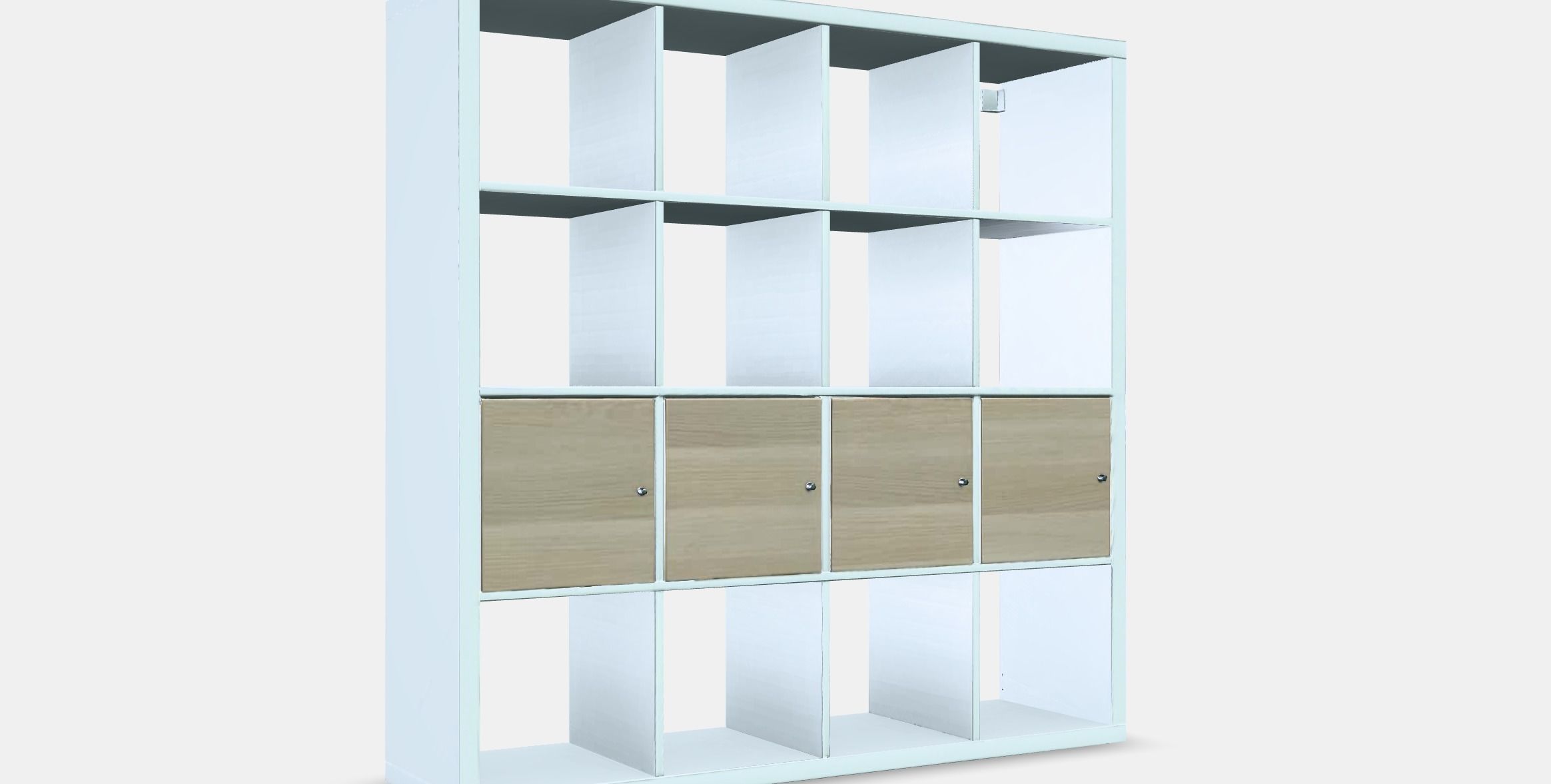 KALLAX Shelving unit with 4 inserts 6 Low-poly 3D model_9