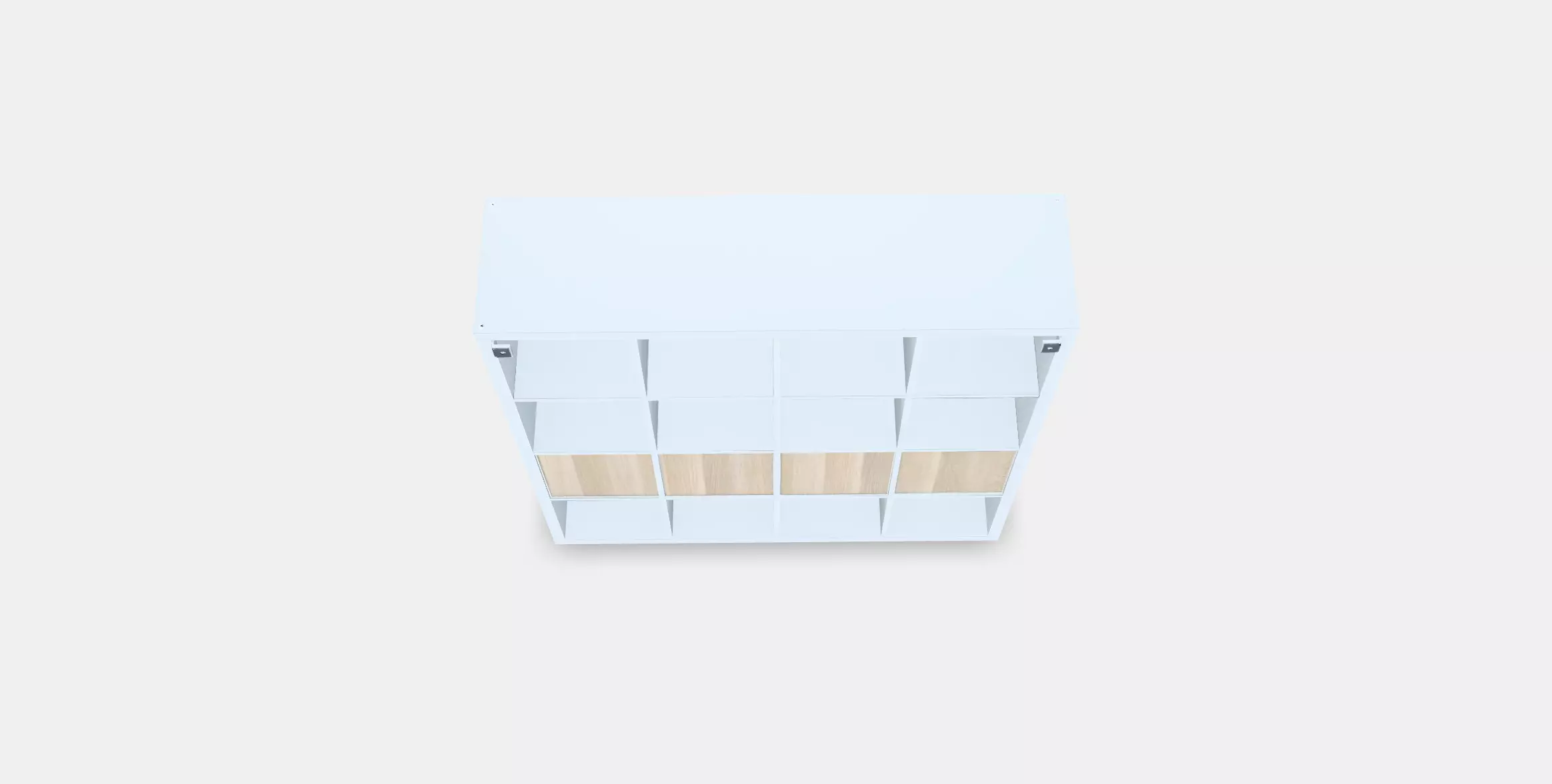 KALLAX Shelving unit with 4 inserts 6 Low-poly 3D model_0