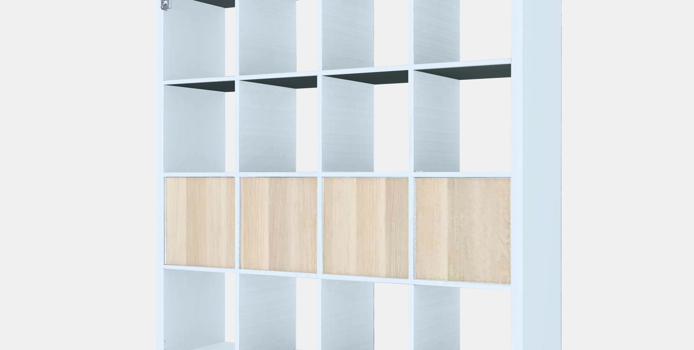 KALLAX Shelving unit with 4 inserts 6 Low-poly 3D model_6