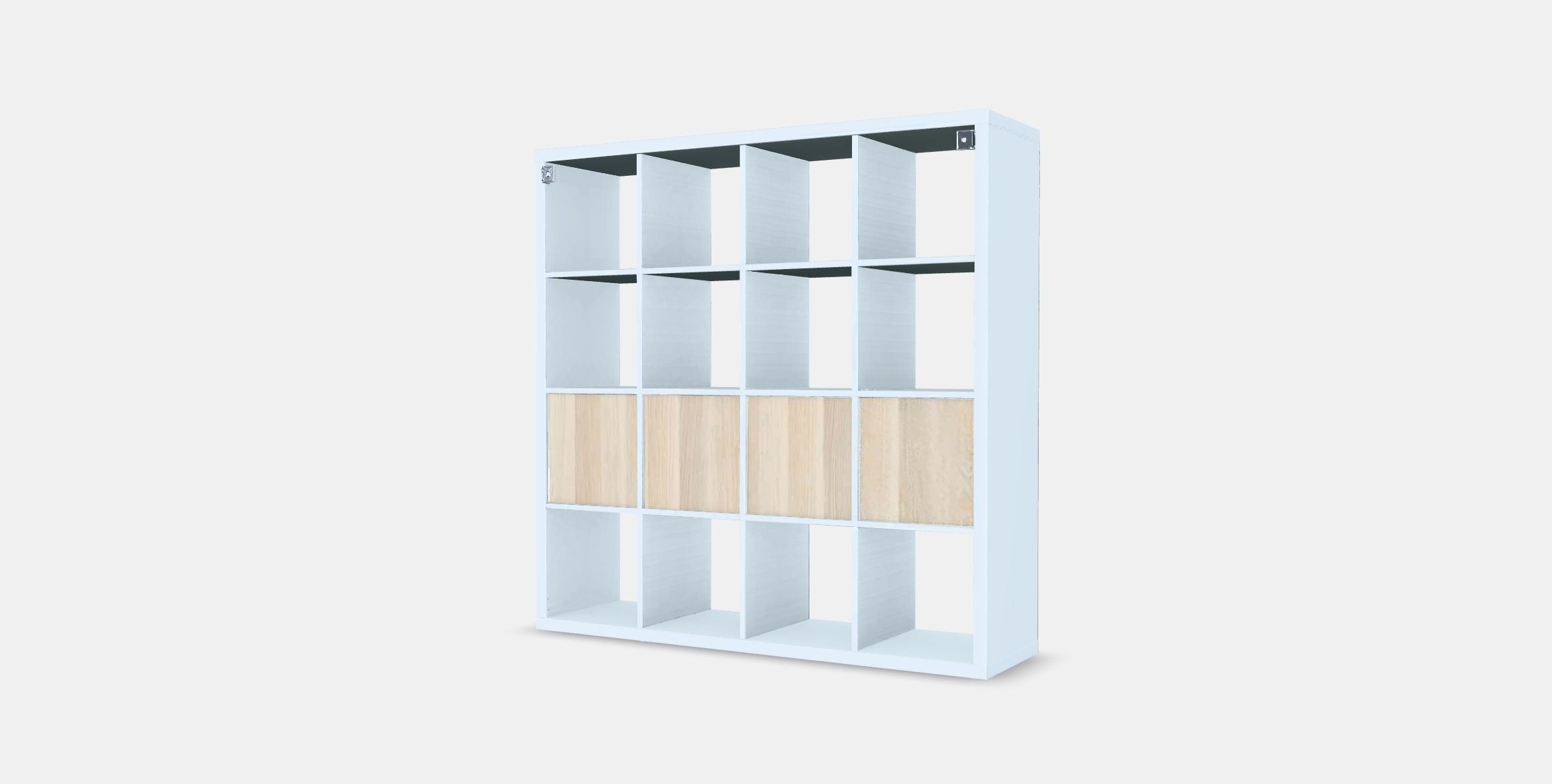 KALLAX Shelving unit with 4 inserts 6 Low-poly 3D model_5