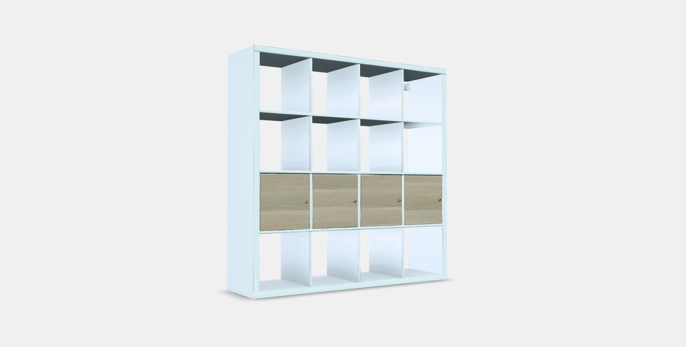 KALLAX Shelving unit with 4 inserts 6 Low-poly 3D model_3
